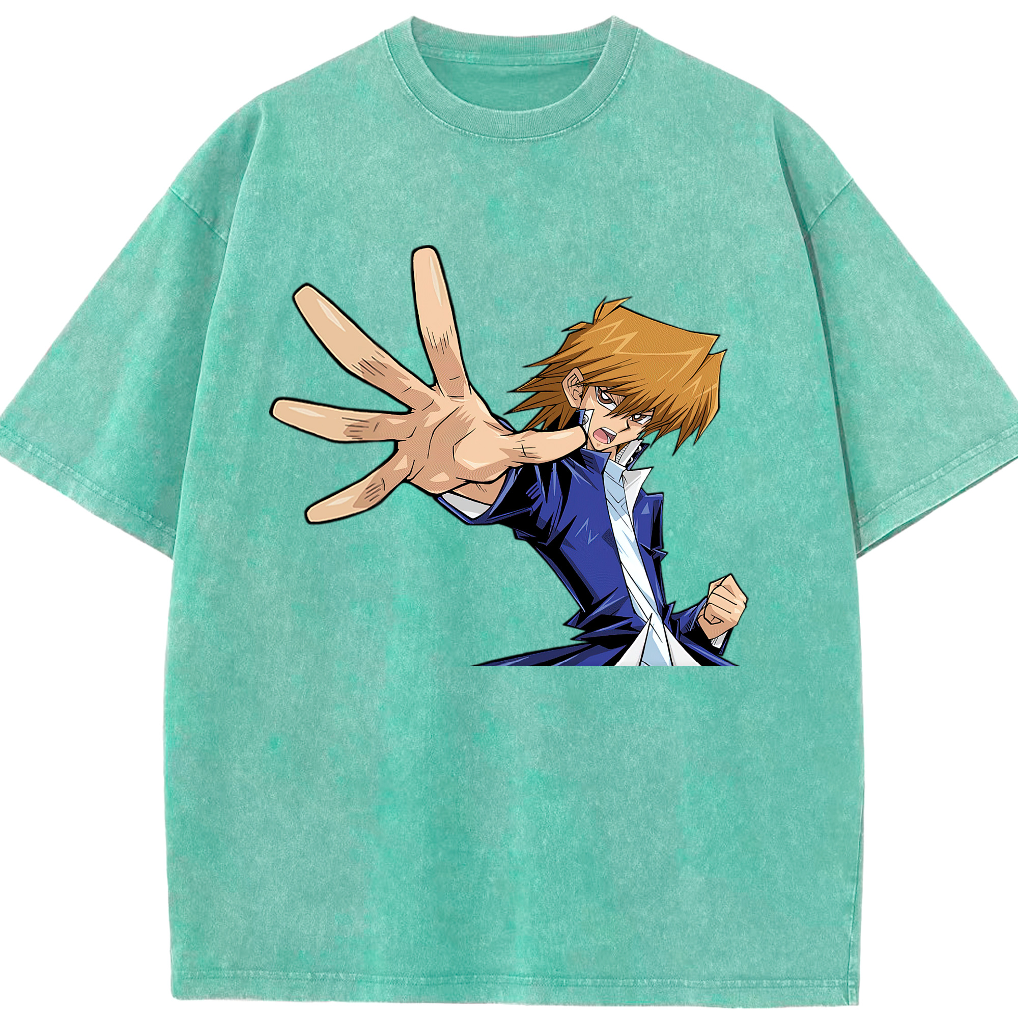 （画像用） 遊☆戯☆王 Yu-Gi-Oh! 綿100% ヴィンテージ風 半袖Tシャツ（フロントプリント）